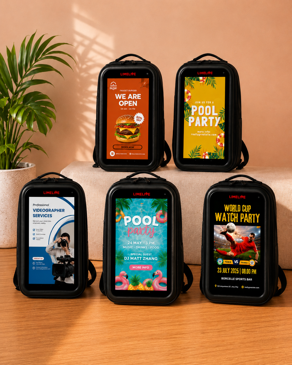 LCD Advertising Backpacks | Mobile Digital Billboards – Limelite – Limelite